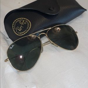 Black and gold Rayban aviators ‘58